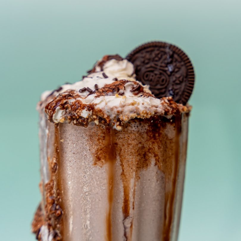 Oreo biscuit Milkshake, blended